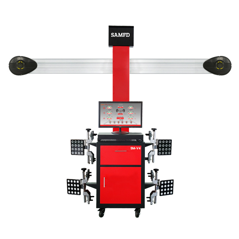 Venta directa de fábrica de SAMFD localizador de cuatro ruedas 3D equipo de posicionamiento de cuatro ruedas de precisión inspección de mantenimiento de neumáticos de automóvil