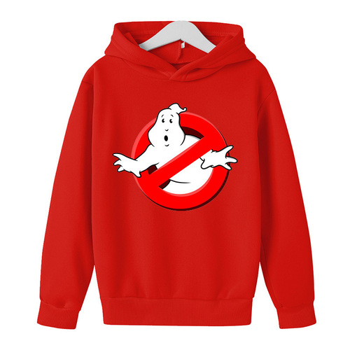 Ghostbusters Anime Print Hoodie for Boys and Girls - Autumn and Winter Cap Sweatshirt
