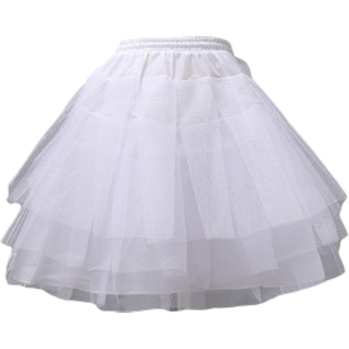 4-layer violent maid outfit Lolita puffed skirt short daily boneless petticoat short skirt petticoat short wedding dress skirt