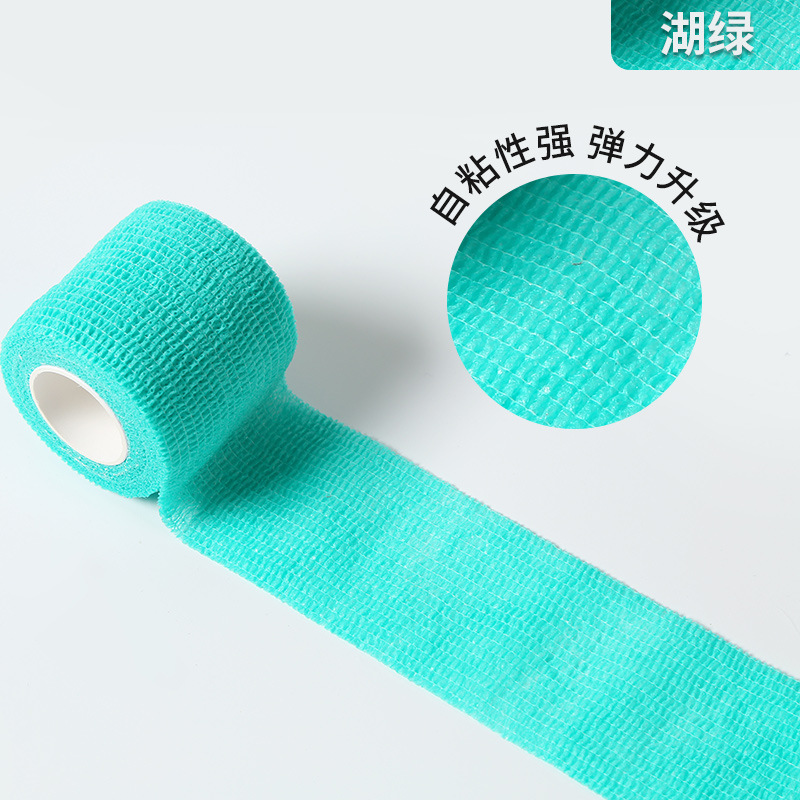 Fábrica al por mayor auto-adhesivo elástico dedo vendaje deportes cinta protectora de uñas no tejida auto-adhesivo dedo protección correa de rodilla