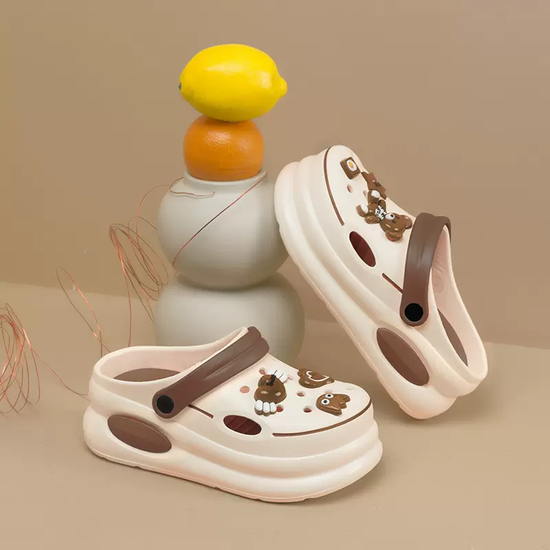 2025新款时尚DIY女士洞洞鞋厚底Eva沙滩外穿花园鞋ins凉拖鞋t批发