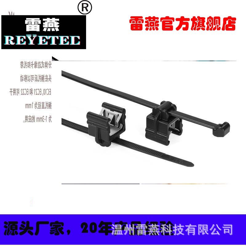 REYETEC边缘卡扣固定件及电缆扎带156-01195 | T50RDHEC5A-PA66HS