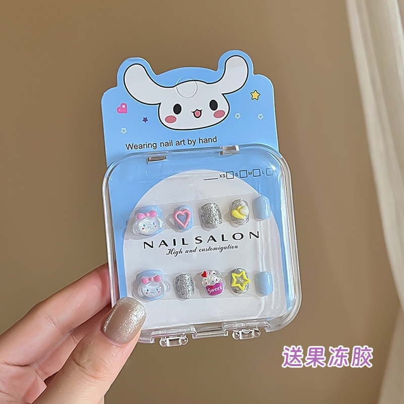 Niños parches de uñas super lindas chicas lindas usan pegatinas de dibujos animados de uñas seguras desmontables parches de uñas al por mayor image 77