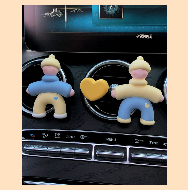 2025 New Villain Car Aromatherapy Car Perfume Air Vent Decoration Diffusing Stone Car Interior Ornament for Women