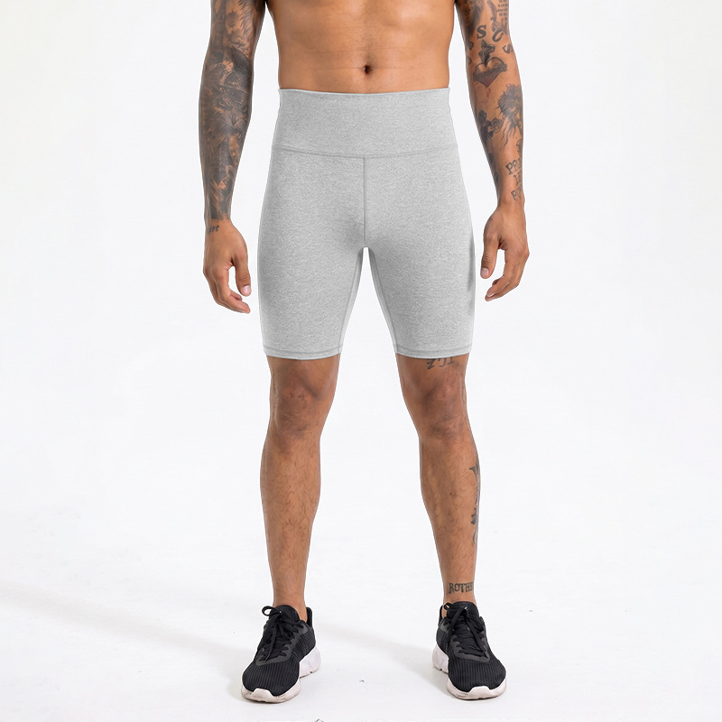 Dongguan alta velocidad elástica secos pantalones de correr, yoga negro bottom, pantalones de compresión de hombre, pantalones cortos de fitness