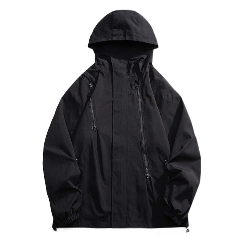 Chaqueta de chaqueta desmontable tres en uno de la NASA para hombres en otoño e invierno 2024 nueva chaqueta de herramientas funcional estadounidense de moda