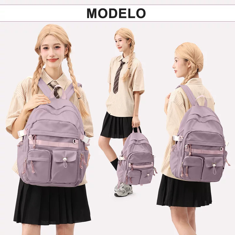 School bag, backpack, universal capacious shoulder bag, for secondary school, for students