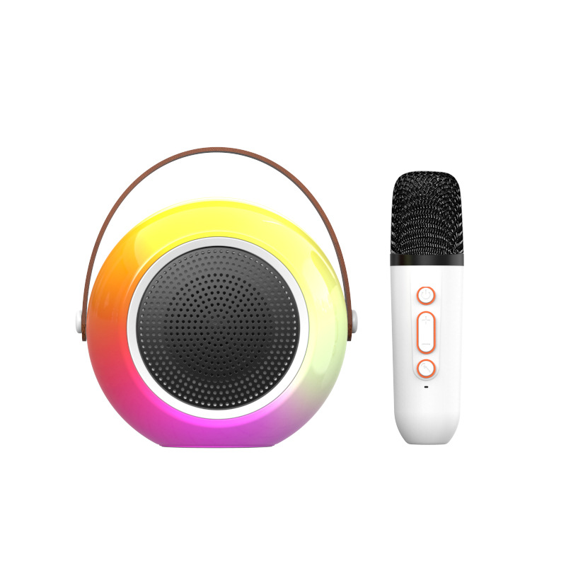 Pantalla a color explosiva de Amazon de alto valor Altavoz Bluetooth inalámbrico portátil para exteriores Pantalla completa Audio Bluetooth colorido