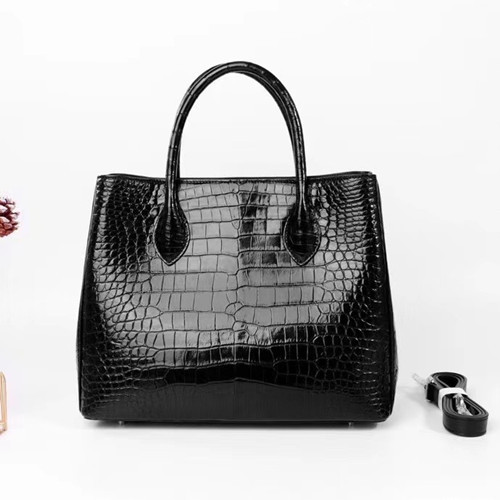 New Alligator Leather Handbag Women's Casual All-match Real Alligator Belly Women's Bag Fashionable Large Capacity Single Shoulder Crossbody Bag