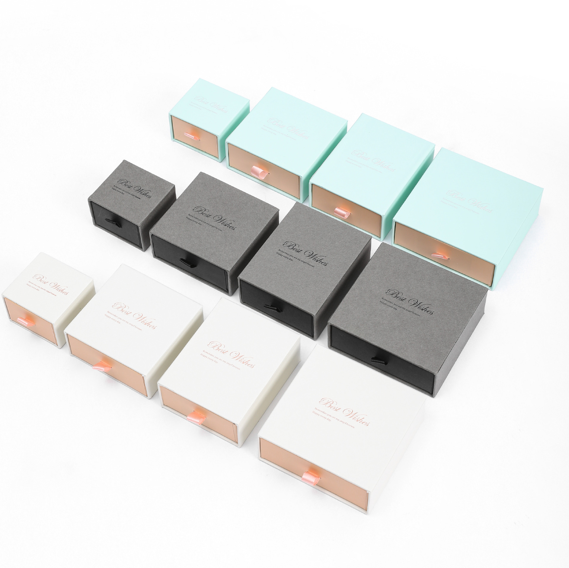 Fabricante cajón portátil joyero collar pendiente pulsera caja de regalo regalo regalo de vacaciones caja de regalo de mano de alta gama