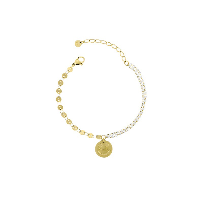 Xuper joyería Corea del Sur simple temperamento costura Smiley pulsera femenina ins estilo frío creativo nicho diseño pulsera