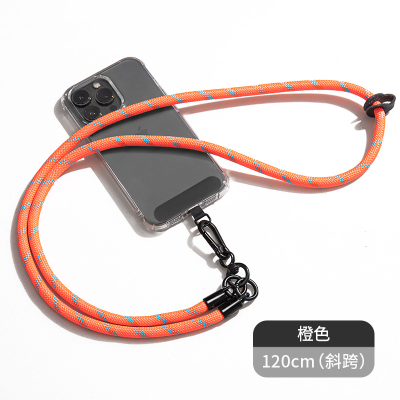 Cordón de teléfono móvil al por mayor crossbody ajustable avanzado Halter muñeca tejida Sling back clip caja del teléfono móvil correa de cordón