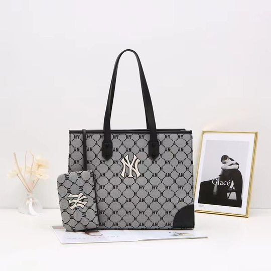 South Korea MLB Tote Bag 2024 New Women's Retro Large Capacity NY Fashion All-match Commuter Hand Shoulder Bag