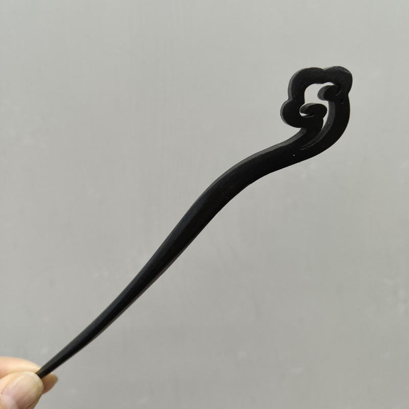 古风高级感黑色檀木发簪女流苏新中式簪子盘发神器发钗簪子苏州|undefined