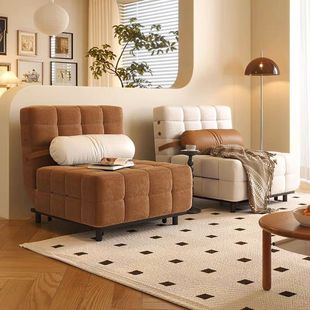 Custom Multifunctional Sofa Bed Dual-Use 2025 Foshan Retro Single Foldable Sofa Bed for Small Apartments Cross-Border