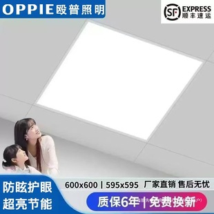 Opal integrated ceiling LED600x600 flat lamp 60x 60 panel lamp aluminum buckle mineral wool gypsum board engineering lamp
