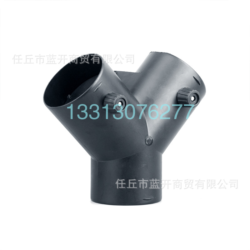 三通双阀门75新款人字Y型接口管道连接驻车加热器道汽车改装配件