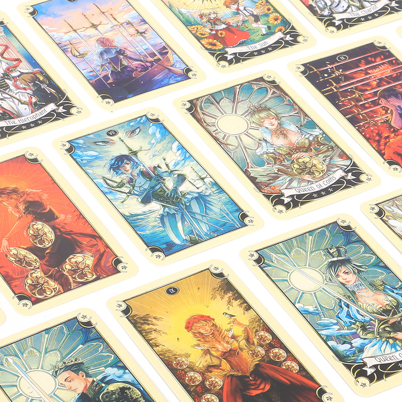 Mysterious Manga Tarot Cards Oracle Deck Board Game English_voghion.com