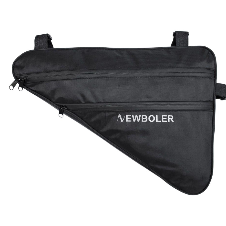 Outdoor cycling large-capacity triangle bag bicycle front beam bag mountain bike front bag tube bag riding equipment Universal
