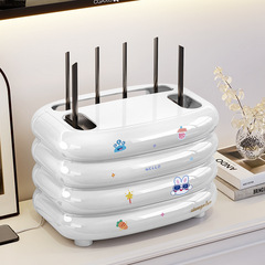 路由器收纳盒透气防尘家用机顶盒wifi光猫插排桌面可爱整理置物架
