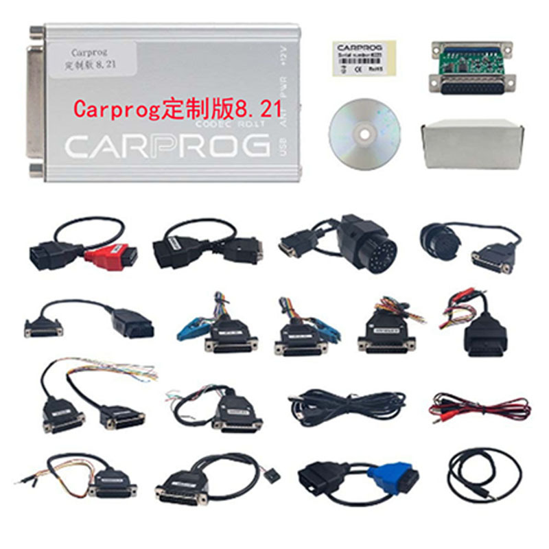 Carprog V8.21 diaqnostika cihazı 21 adapterlə