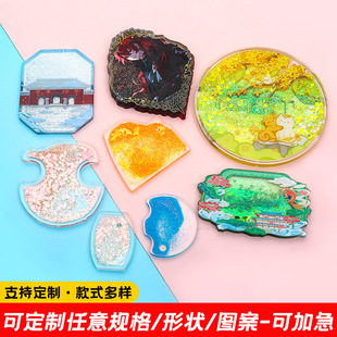 Acrylic Quicksand Guka Brick Custom Anime Star Peripheral Stand Ornaments DIY Creative Flow Hemp Ticket Stubs Custom-Made