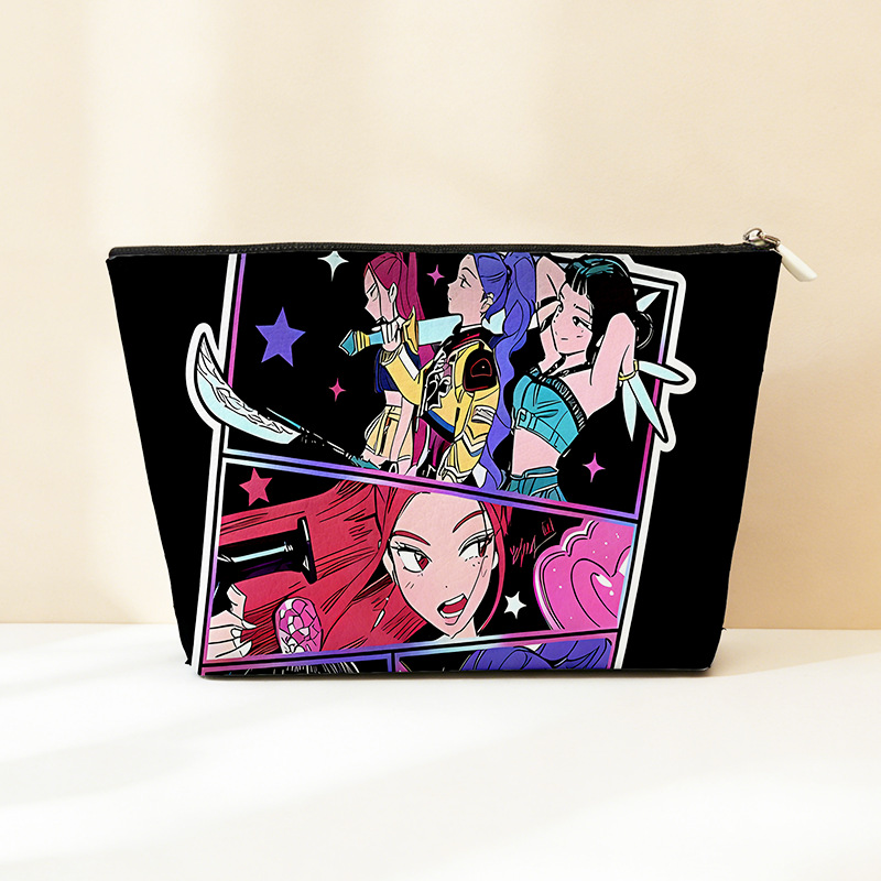 Explosión transfronteriza PU cuero caza de brujas bolsa de almacenamiento impermeable bolsa de maquillaje portátil bolsa de almacenamiento con cremallera bolsa pequeña