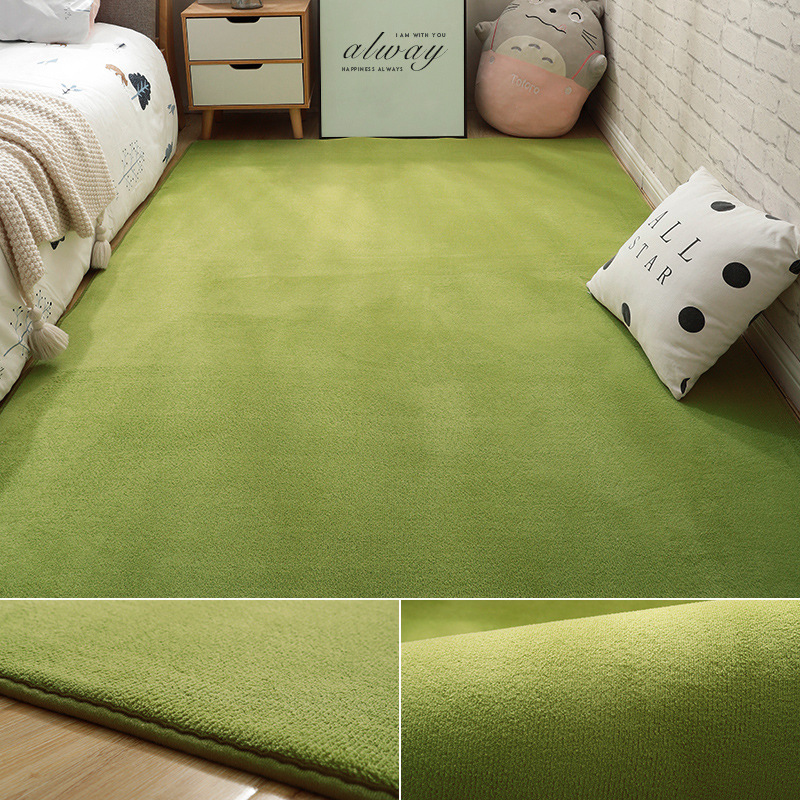 夏季ins短毛地毯臥室滿鋪陽台兒童房間床邊毯客廳茶几地墊爬行墊