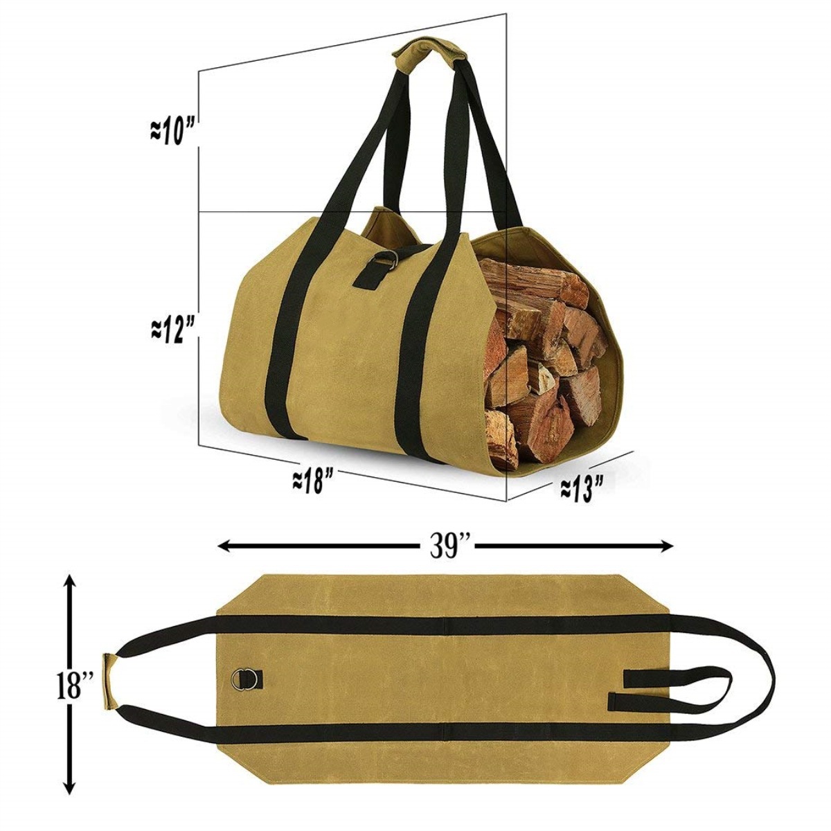 Outdoor Firewood Storage Bag