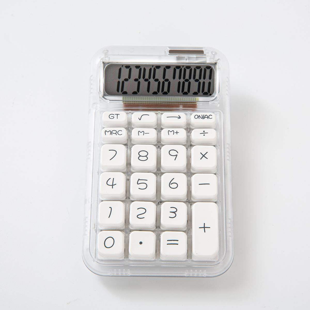 Transfronterizos silenciosos de pantalla grande teclado mecánico calculadora portátil simple contabilidad financiera estudiantes de estudio oficina mayorista