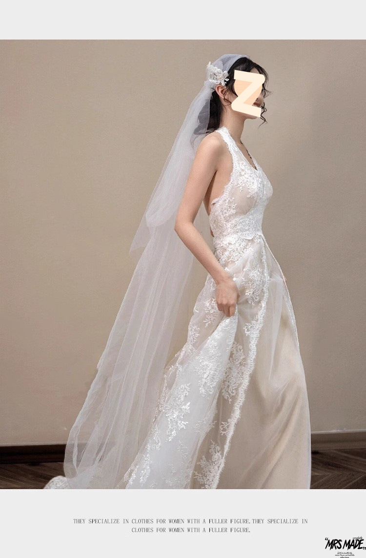 Abito da sposa vintage in pizzo stile foresta per matrimonio_voghion.com