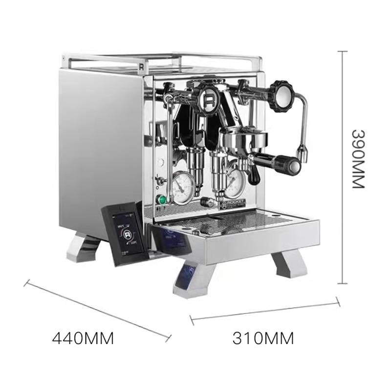 Rocket Italia R58 doble caldera bomba giratoria italiana semiautomática cafetera doméstica y comercial