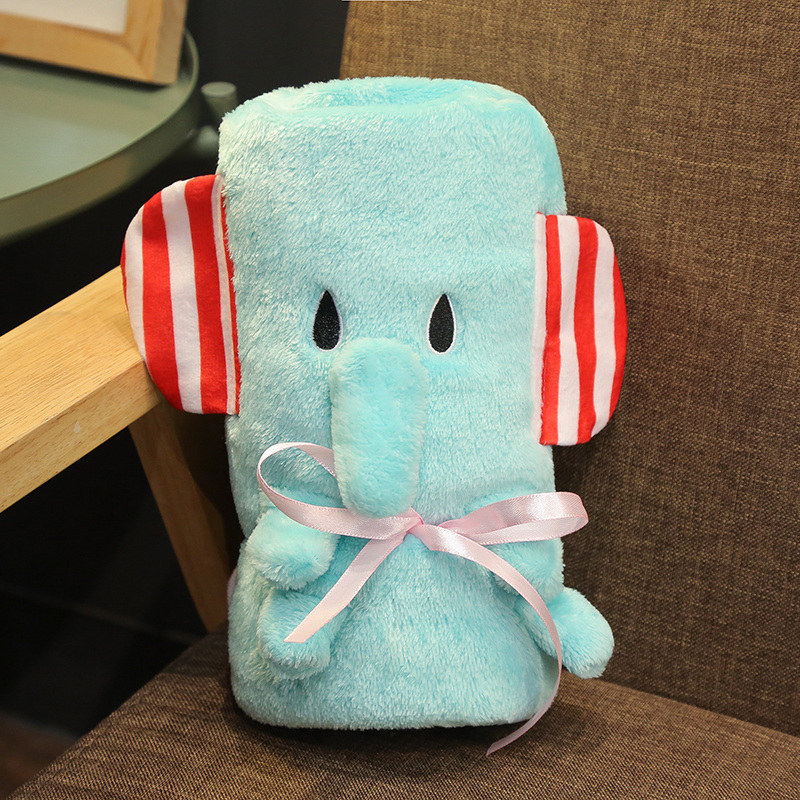 Manta de lana de coral manta rollo manta pequeña edredón manta de siesta manta de aire acondicionado Oficina estudiante cubierta pierna toalla manta de almacenamiento