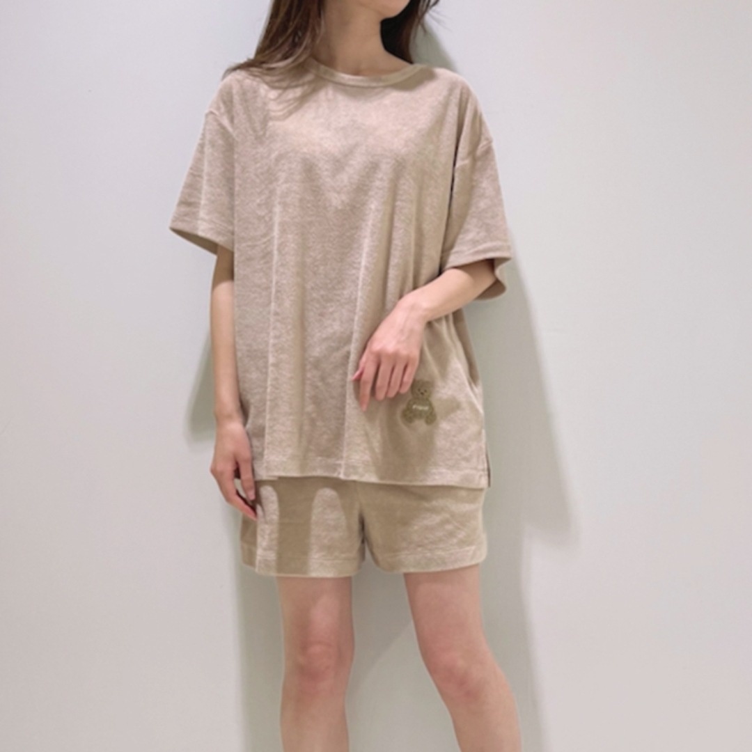 새로운 소프트 아이스크림 뉴 베어 타월 코튼 소프트 스킨 친화적 인 세트 크루 넥 바지 홈 의류