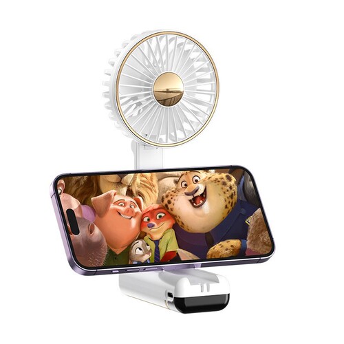 Electric Home USB Hand-crank Fan Hand-crank Mini Small Fan Portable Handheld Wall-mounted Charging Fan Wholesale