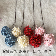 仿真2头宝塔绣球 婚庆仿真花婚礼堂路引插花装饰高枝佛塔绣球假花