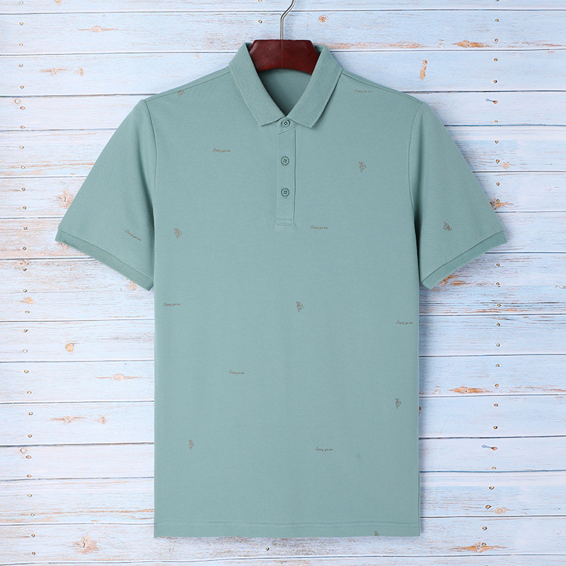 Polos de manga corta para hombre Spot Golf, verano europeo y americano, nueva solapa de negocios, camiseta publicitaria de talla grande Paul
