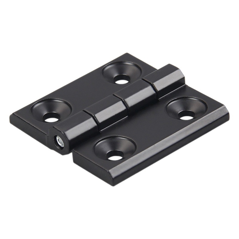 Bisagra de aleación de zinc cromado caja de distribución de aluminio 4060 bisagra de la puerta del gabinete eléctrico máquina herramienta bisagra industrial metal engrosado de alta resistencia image 1