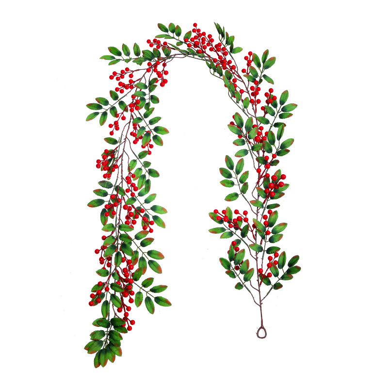 クリスマスの花の赤い実の装飾のクロスボーダーのクリスマスの雰囲気をシミュレーションします。|undefined