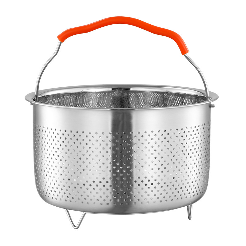316L ステンレス鋼蒸し米アーティファクト炊飯器蒸しグリッド米スープ分離小型家庭用蒸し器|undefined