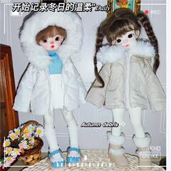 [6分綿服] bjd6分ベビー服綿服上着ジャケット30cm人形綿服綿人形かわいい冬
