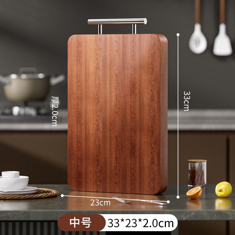 Tablero de verduras de madera integral de madera doméstica restaurante cocina antifungal antibacteriano doble cara madera sólida tablero de corte de verduras tablero de corte resistente al desgaste