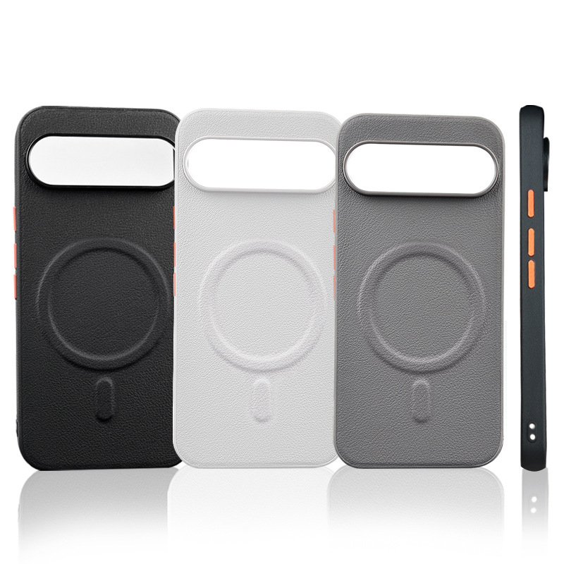 Suitable for Google Pixel10 Mobile Phone Case Google10Pro Plain Leather Magnetic Suction 10Proxl Independent Button Export