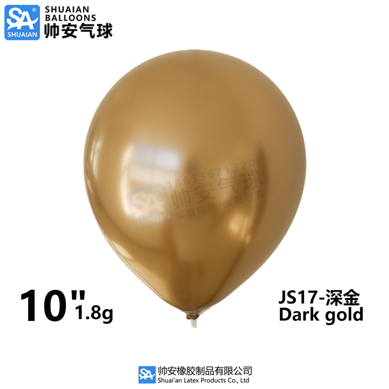 Globos Metálicos de 5, 10 y 12 Pulgadas, Globos de Látex Cromados Metálicos para Decoración de Bodas, Fiestas de Cumpleaños y Arreglos Florales