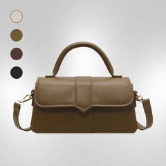 Popular women's handbags, niche high-end, stylish and fashionable, commuting shoulder or cross-body croissant bag, small square bag