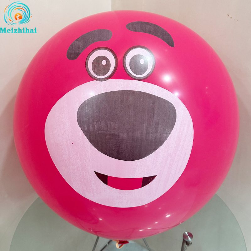 36 pulgadas de globo de látex grueso red tierra roja bola explosiva césped al aire libre juguetes para niños parques puestos al por mayor globo grande