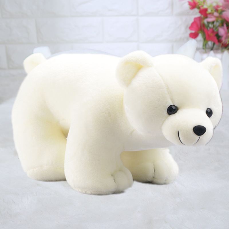 Juguete de peluche simulación de oso polar muñeca de oso blanco al por mayor muñeca de oso polar muñeca de trapo grande niña al por mayor
