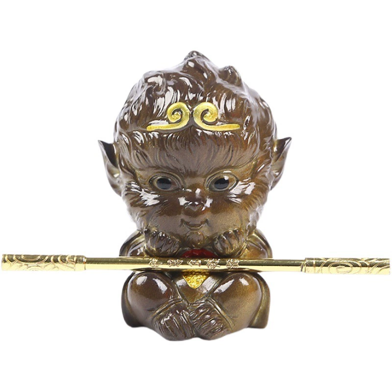 Чай Pet Can Raise Изменение цвета Горячая вода Обезьяна Король Дзен Подарочное украшение Чайный столик Чайные игры Украшения для чайного столика Аксессуары для чайного набора