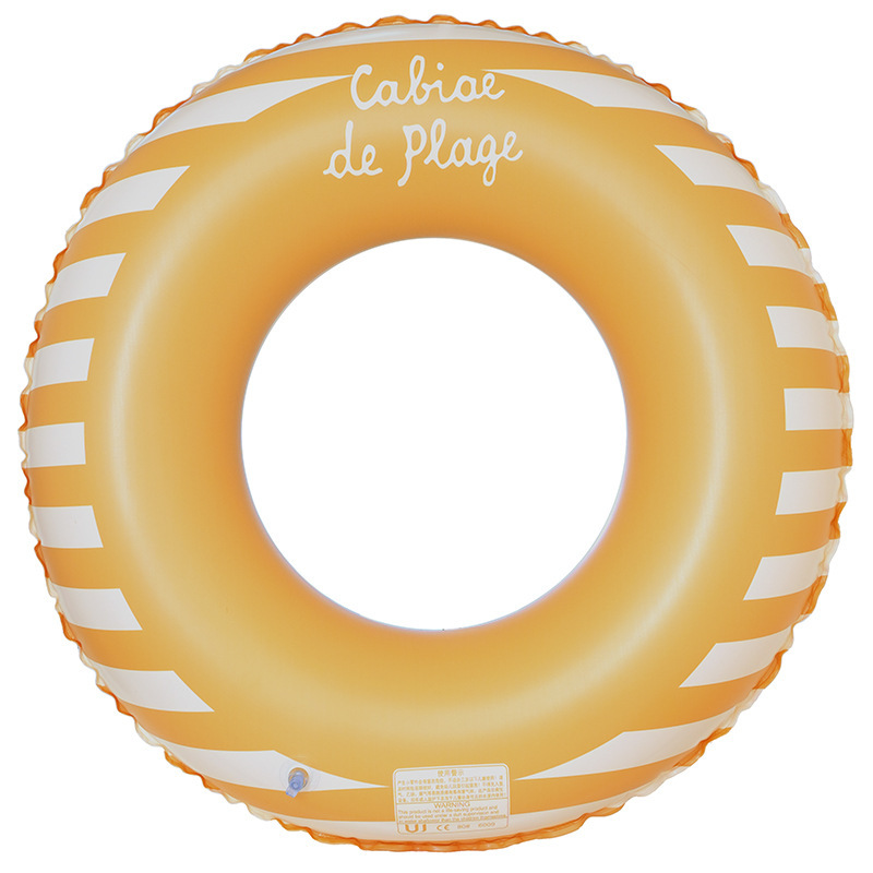 Anillo de natación transparente para niños engrosados al por mayor de fábrica, anillo inflable para las axilas del bebé, anillo flotante neto, anillo de natación con doble bolsa de aire