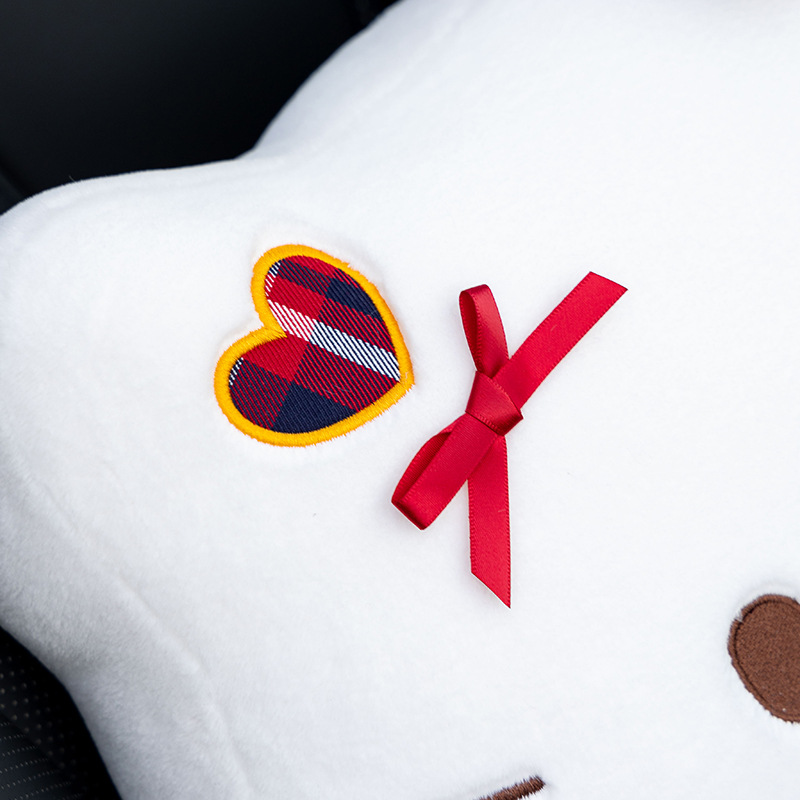 New Cute Cartoon Hellokitty Kt Cat Car Sofa Headrest Plush Home Pillow Cushion Waist Pillow